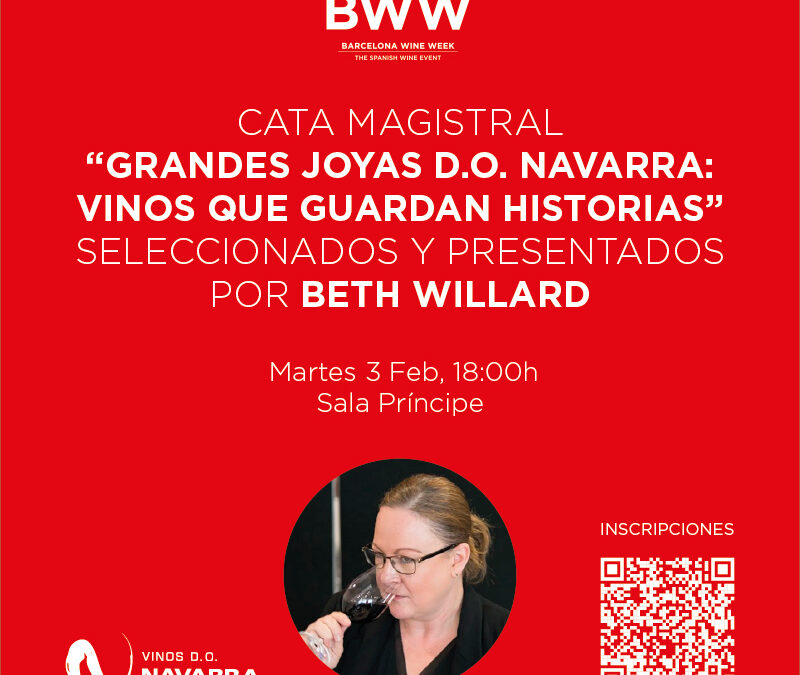 Cata Magistral Barcelona Wine Week“Grandes Joyas D.O. Navarra: Vinos que Guardan Historias”